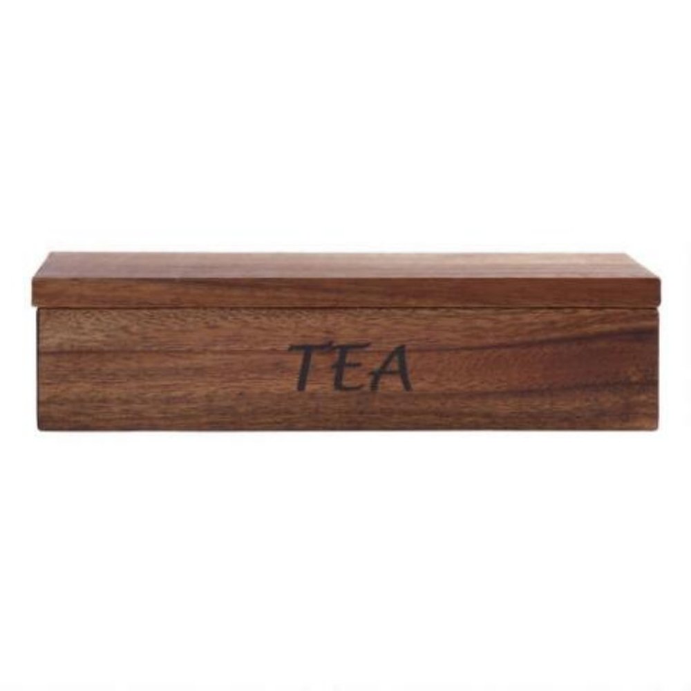 Acacia Wood Tea Box